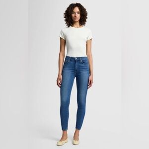 7 for All Mankind High Waist Ankle Skinny Jeans